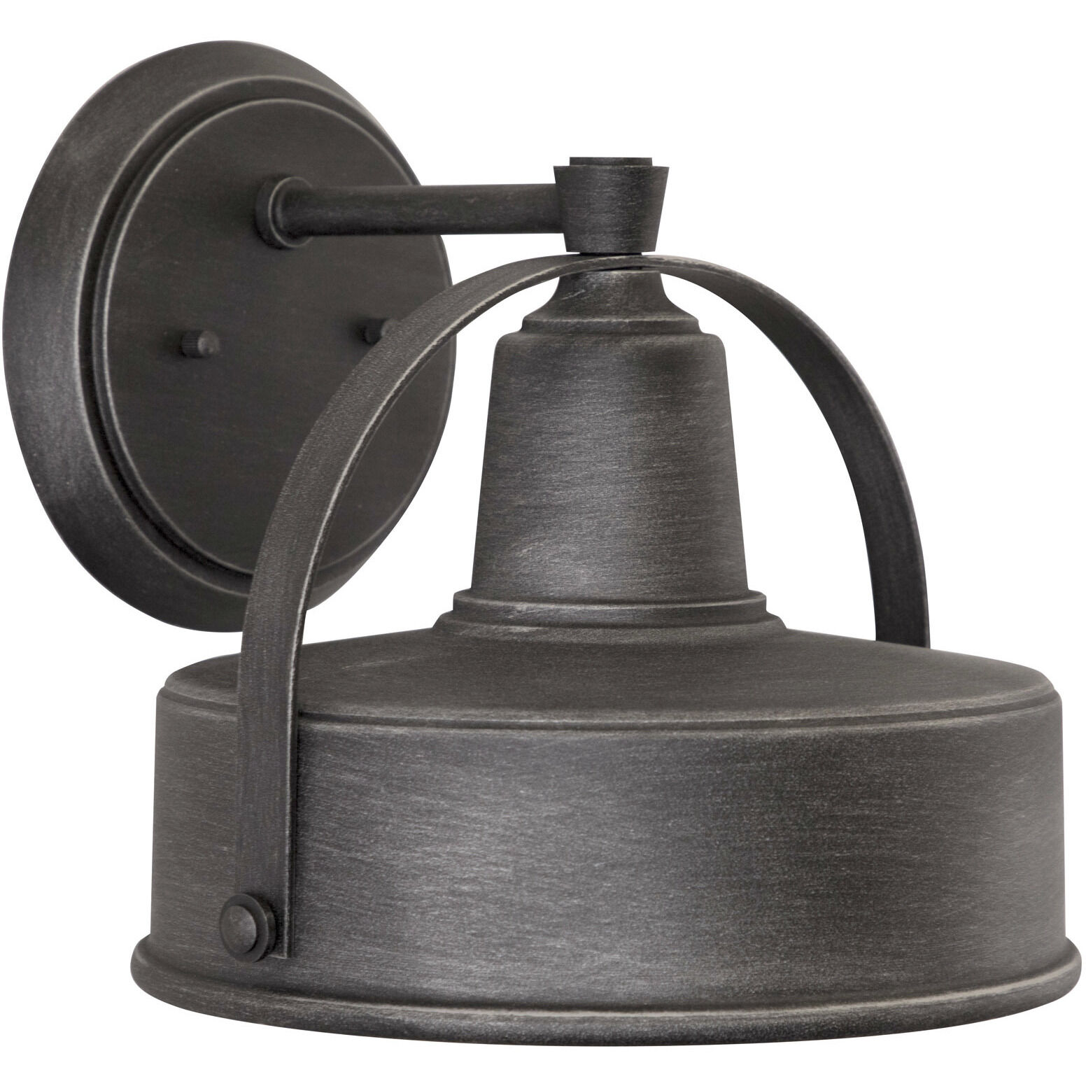 Portland 1 Light 10 inch Weathered Pewter Outdoor Wall Lantern